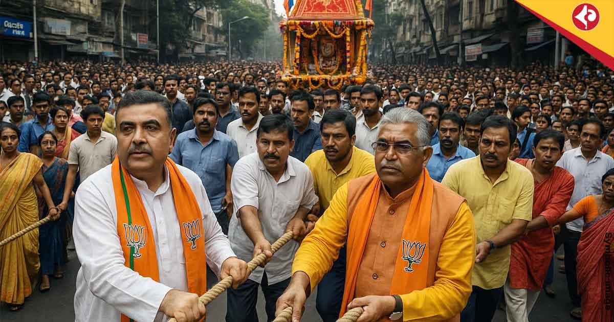 Rath Yatra Politics Dilip Ghosh Backs Suvendu Adhikari’s Move