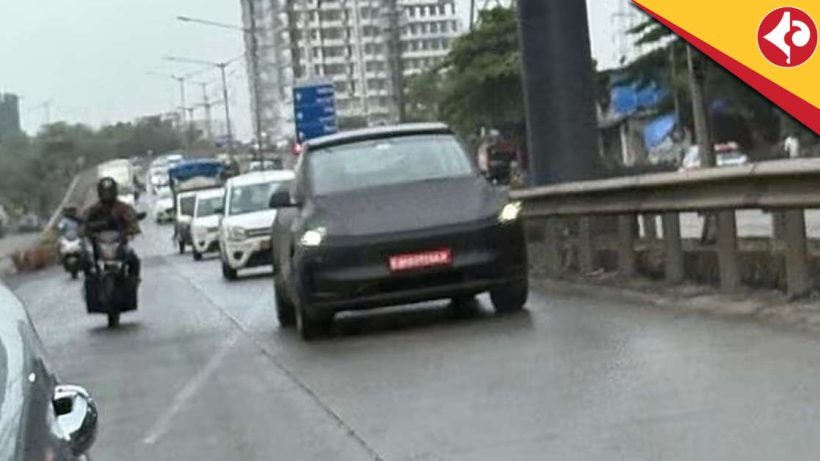 Tesla Model Y Juniper spotted on Indian roads again