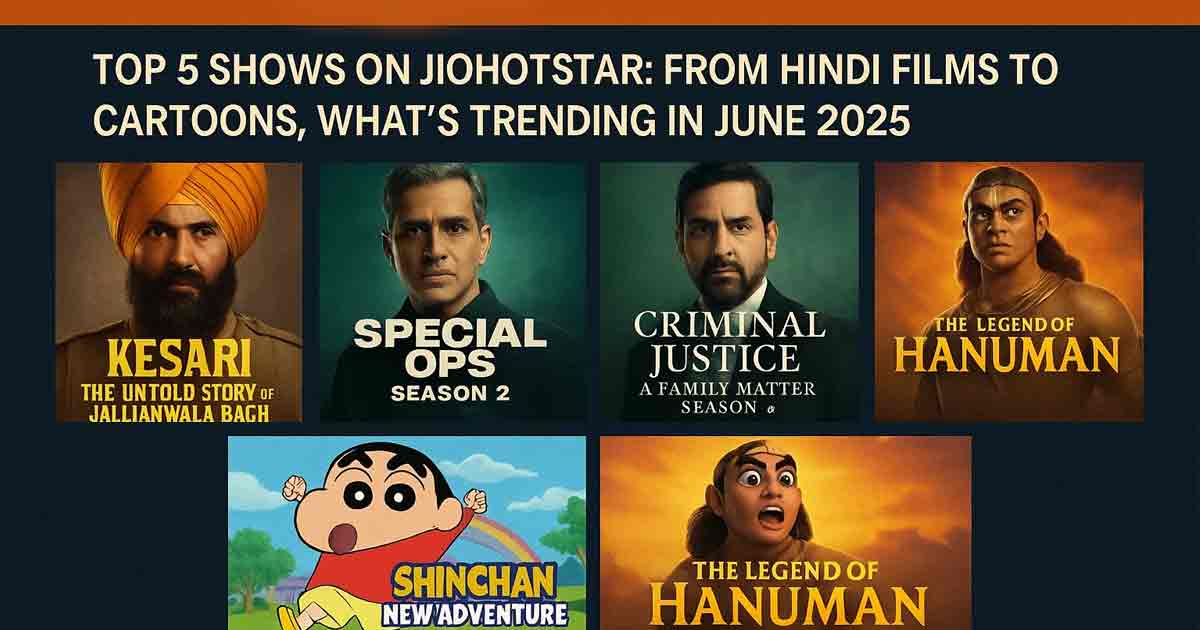 Top 5 Shows on JioHotstar