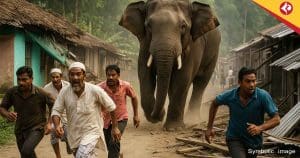 Wild Elephant Rampage in Banshidharpur: Alipurduar Villagers in Panic After Jaldapara Attack