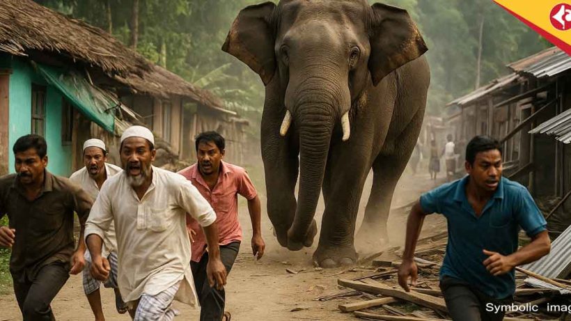 Wild Elephant Rampage in Banshidharpur: Alipurduar Villagers in Panic After Jaldapara Attack