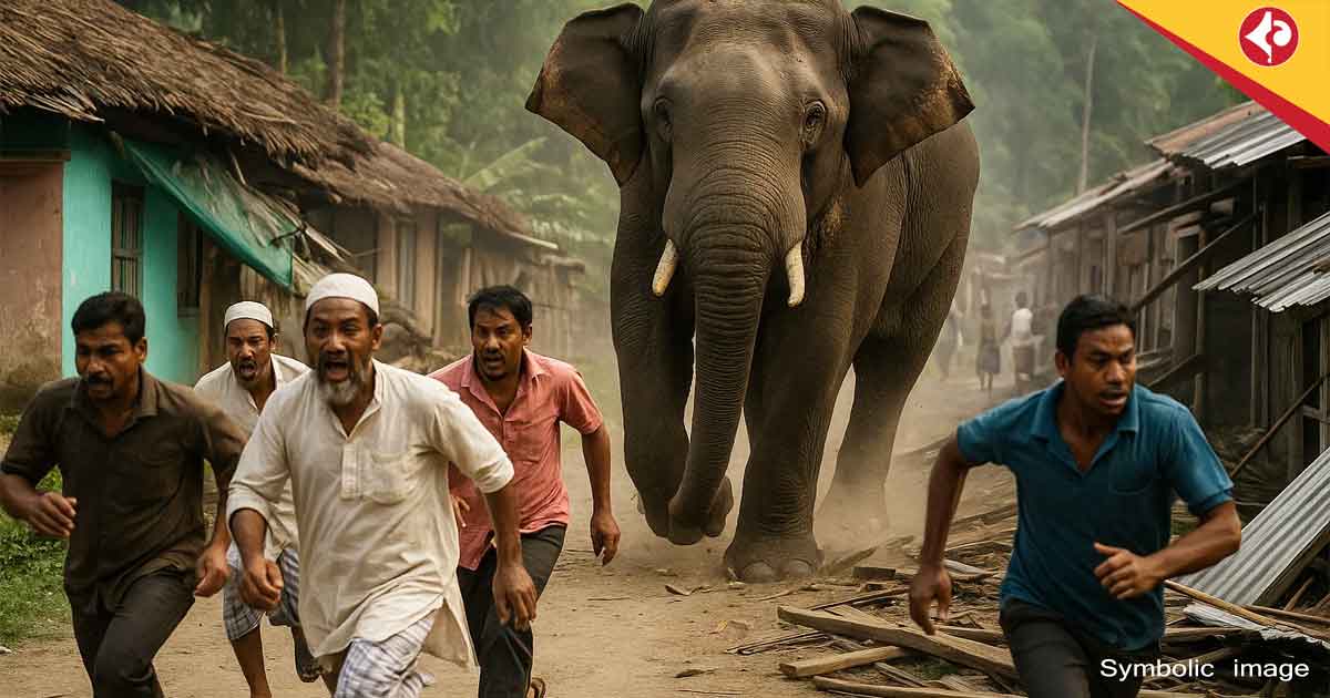 Wild Elephant Rampage in Banshidharpur: Alipurduar Villagers in Panic After Jaldapara Attack