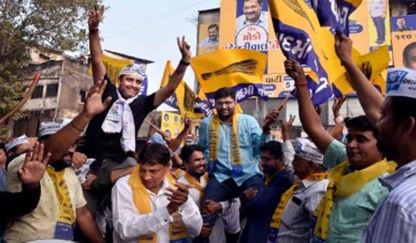 AAP wins in gujarat