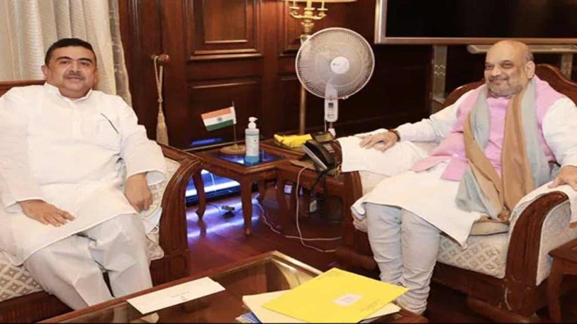 amit-shah with suvendu in kolkata