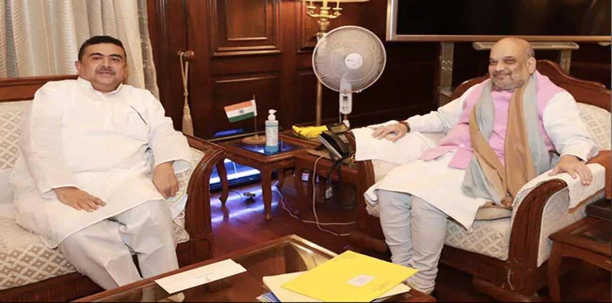 amit-shah with suvendu in kolkata