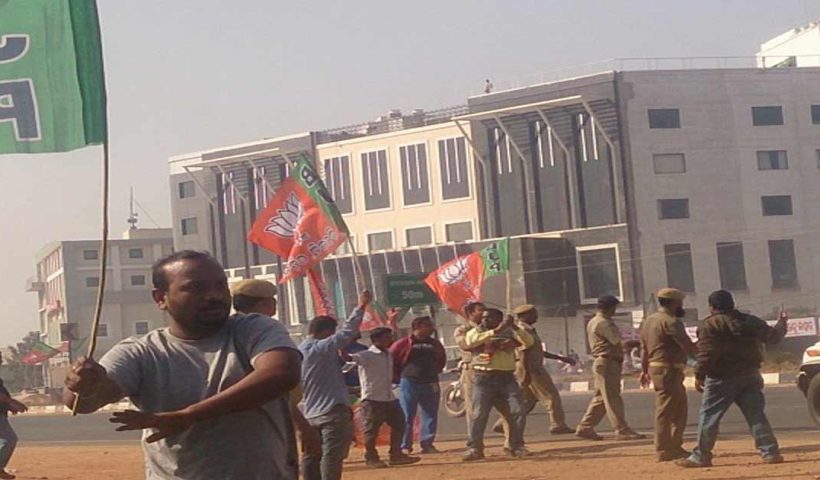 Bhubaneswar BJP goons beaten