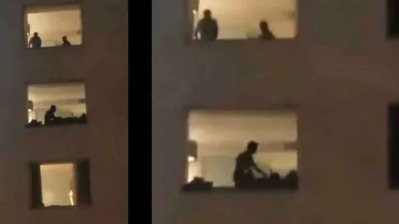 হোটেলে জানলা খুলেই অন্তরঙ্গ মুহূর্ত, ভাইরাল ভিডিও