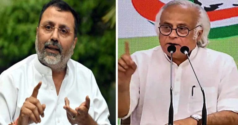 nishikant dubey attacked jairam ramesh