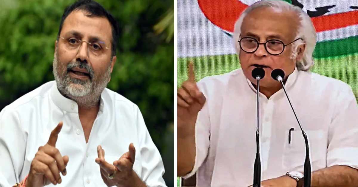 nishikant dubey attacked jairam ramesh