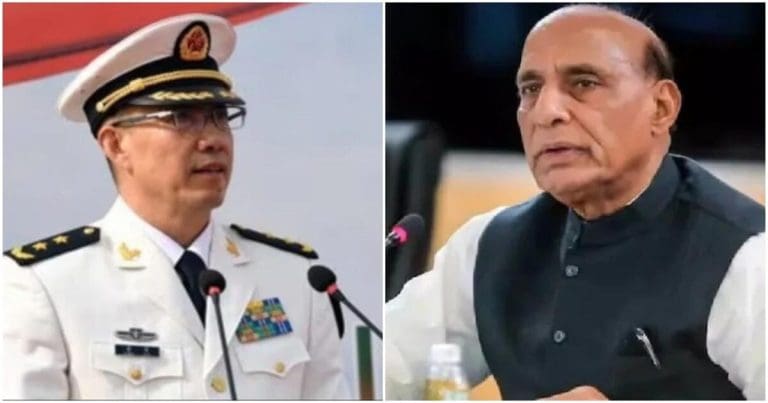 ভারত চিন টানাপোড়েন কাটাতে কিংদাও সফরে রাজনাথ rajnath-singh china visit
