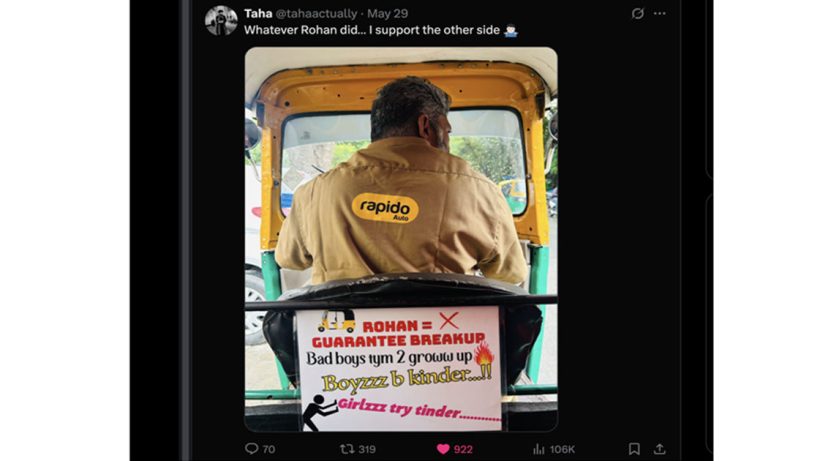 Peak Bengaluru Moment: Bengaluru Rapido Driver’s Anti-Rohan Message Breaks the Internet