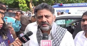 shivakumar in front of jouralists