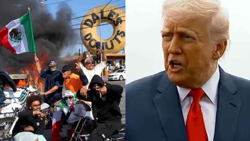 Trump warning LA protests