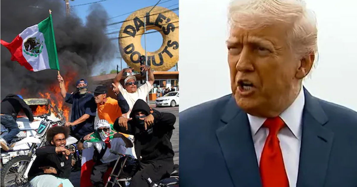Trump warning LA protests