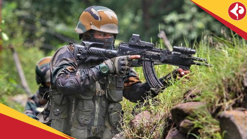 Indian Army AK-203 assault rifles