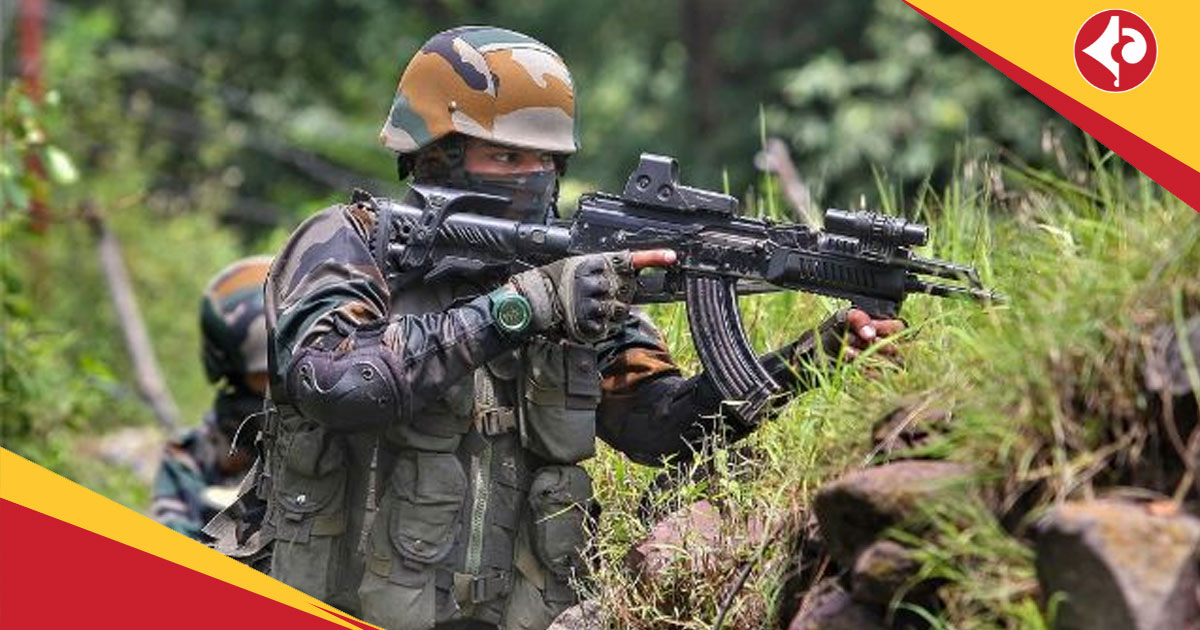 Indian Army AK-203 assault rifles