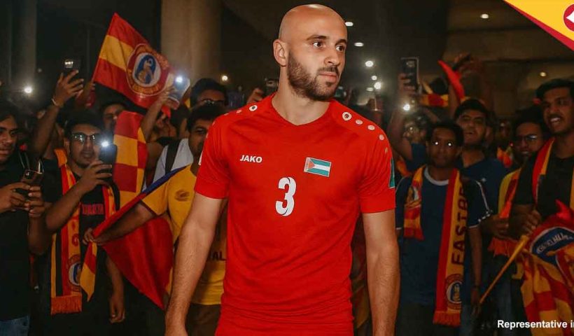 East Bengal FC Welcomes Palestinian Star Mohammed Rashid in Kolkata