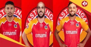 East Bengal FC secure Signings of Brazilian midfielder Miguel Figueira Palestinian midfielder Mohammed Rashid and Argentine defender Kevin Sibille
