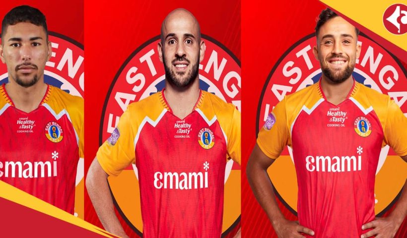 East Bengal FC secure Signings of Brazilian midfielder Miguel Figueira Palestinian midfielder Mohammed Rashid and Argentine defender Kevin Sibille