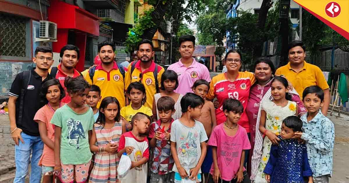 ইস্টবেঙ্গল যাদের হৃদস্পন্দন গ্রুপের সমাজসেবার যাত্রা শুরু শোভাবাজারে East Bengal Fans’ Group ‘Jader Hridspandan’ Begins Social Work Journey