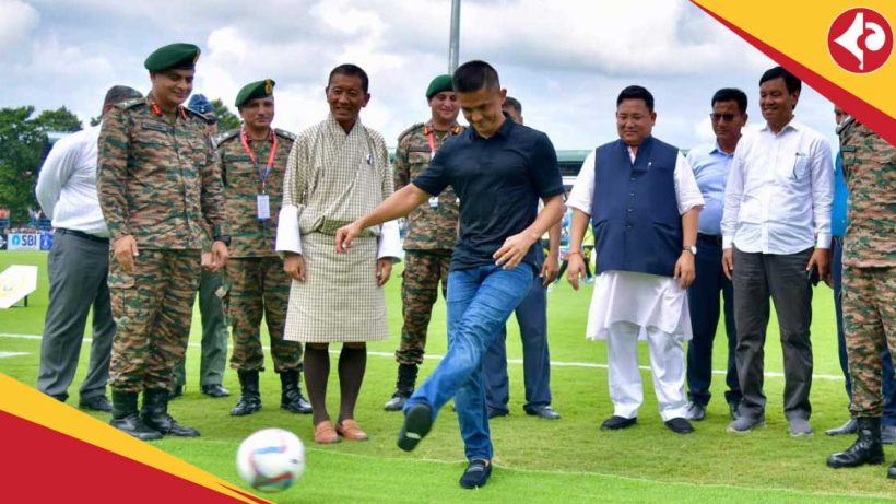 Kokrajhar celebrates Durand Cup 2025 with Indian Football Team Captain Sunil Chhetri