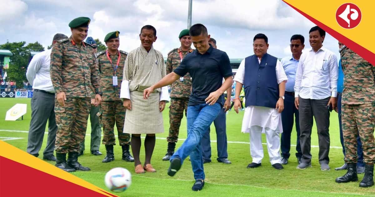 Kokrajhar celebrates Durand Cup 2025 with Indian Football Team Captain Sunil Chhetri