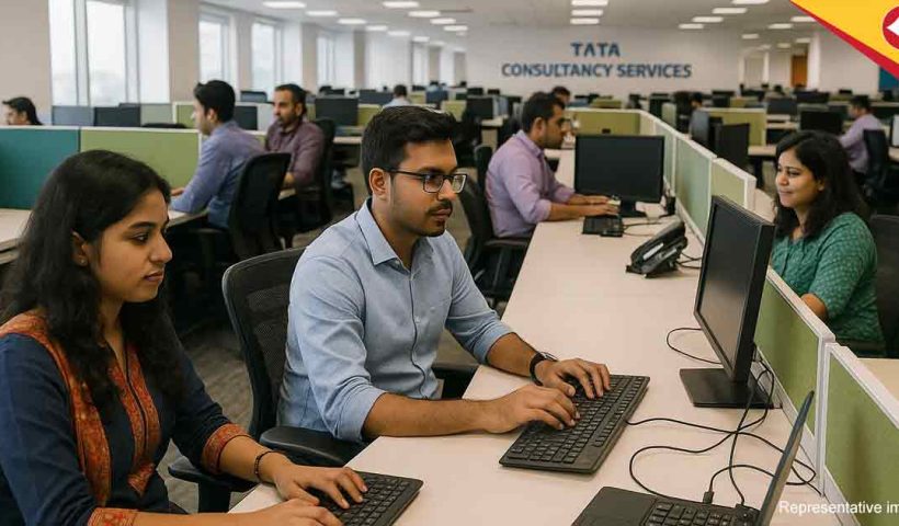 TCS Kolkata Employees in working office