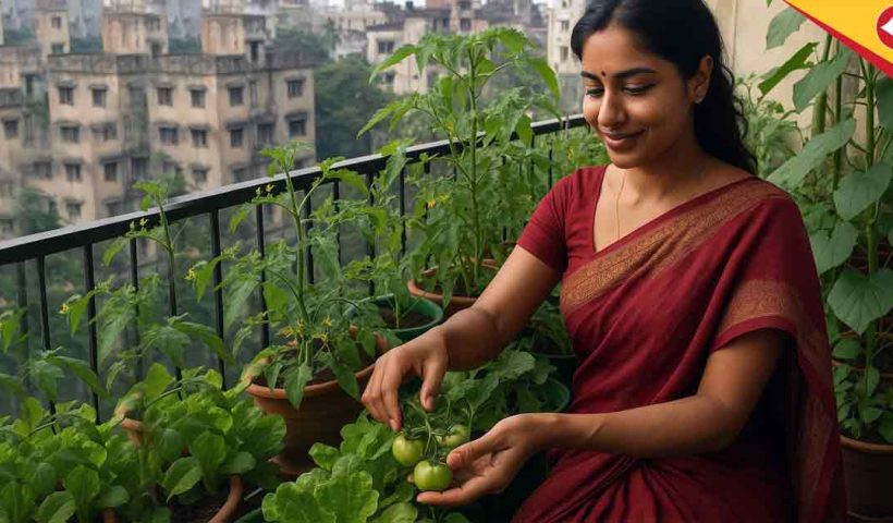 Urban Kitchen Gardens in Kolkata: Growing Fresh Veggies on Balconies Made Easy