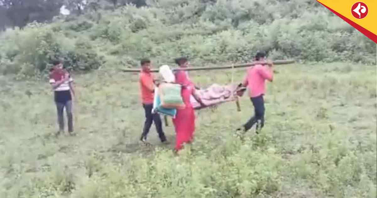 ambulance arrived on time but couldn't enter the village due to a lack of road