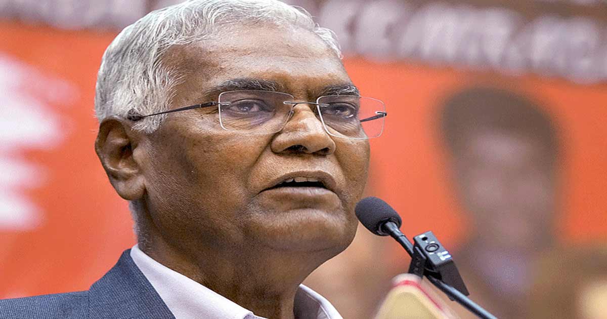 d raja slammed Amit Shah