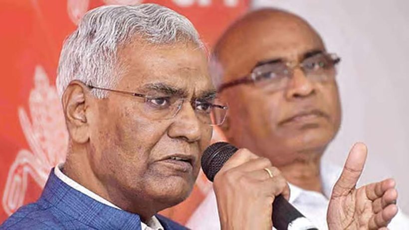 d raja slams Amit Shah