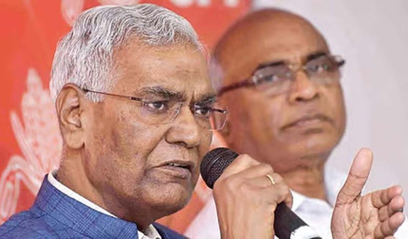 d raja slams Amit Shah