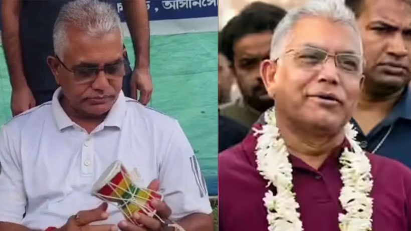 রাজ্য বিজেপি’তে এবার শমীক-যুগ! ডুগডুগি হাতে পথে নেমে কী বার্তা দিলেন দিলীপ? dilip ghosh walk with dugdugi