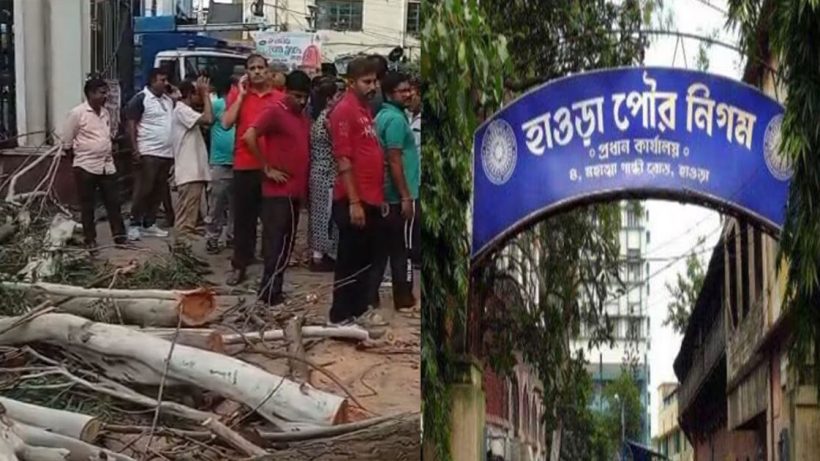 tree falls in howrah municipality