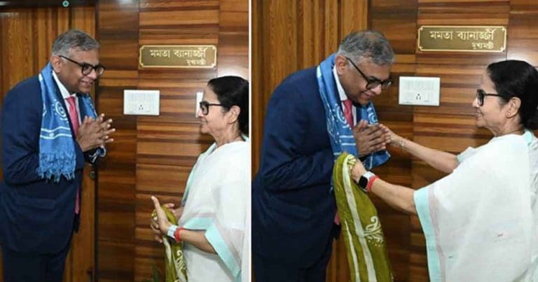 নবান্নে মুখ্যমন্ত্রীর সঙ্গে সাক্ষাৎ টাটা গ্রুপ চেয়ারম্যানের, জল্পনা রাজ্যে বড় বিনিয়োগ নিয়ে নবান্নে মুখ্যমন্ত্রীর সঙ্গে সাক্ষাৎ টাটা গ্রুপ চেয়ারম্যানের, জল্পনা রাজ্যে বড় বিনিয়োগ নিয়ে