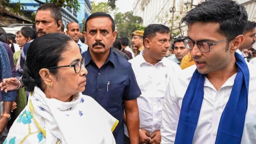 mamata and abhishek attend rally