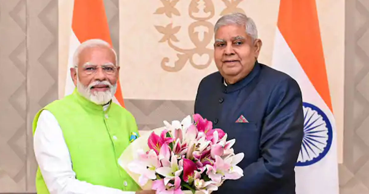 PM Modi praises Dhankhar