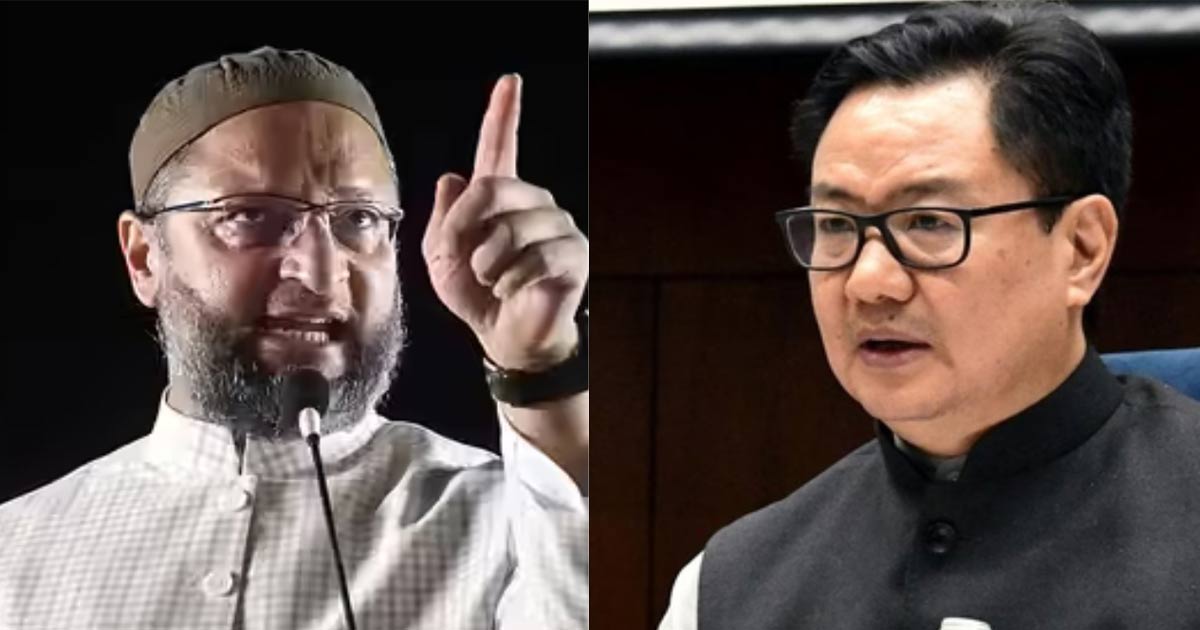 Owaisi and rijiju controversy