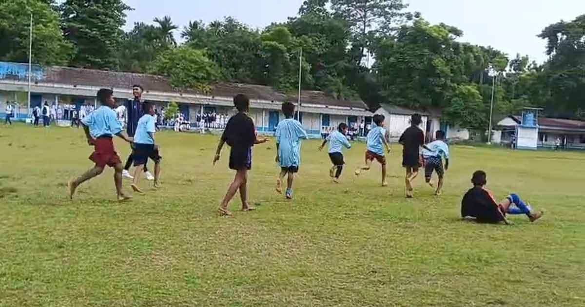 নিশিগঞ্জ নিশিময়ী উচ্চ মাধ্যমিক বিদ্যালয়ে উৎসবমুখর আন্তঃক্লাস ফুটবল টুর্নামেন্ট