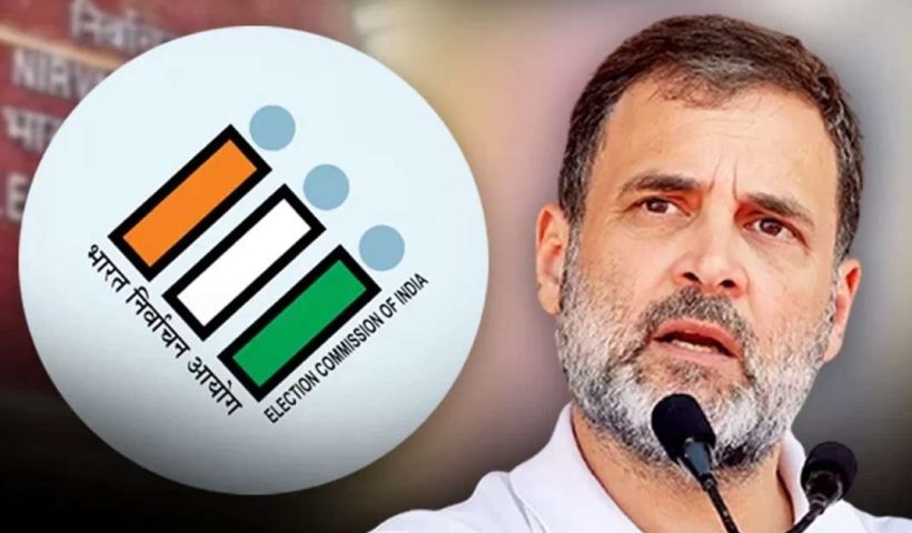 Rahul Gandhi slams election commission