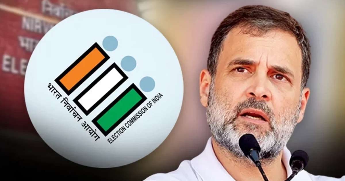 Rahul Gandhi slams election commission