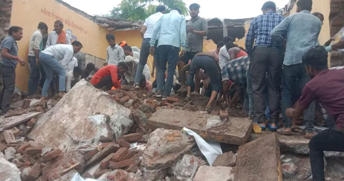 রাজস্থানে স্কুলের ছাদ ধসে মৃত্যু ৪ শিশুর, ধ্বংসস্তূপে আটকে প্রায় ৬০ পড়ুয়া