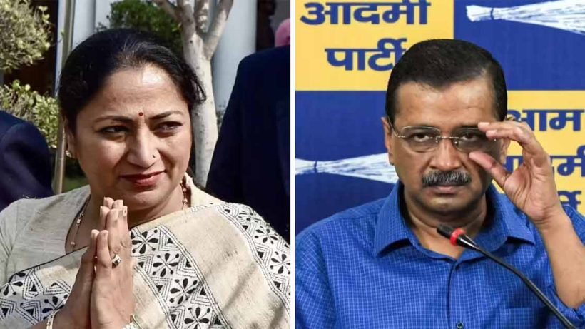 Kejriwal and rekha gupta shish mahal clash