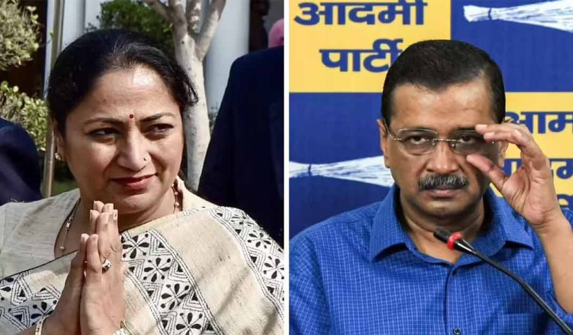 Kejriwal and rekha gupta shish mahal clash