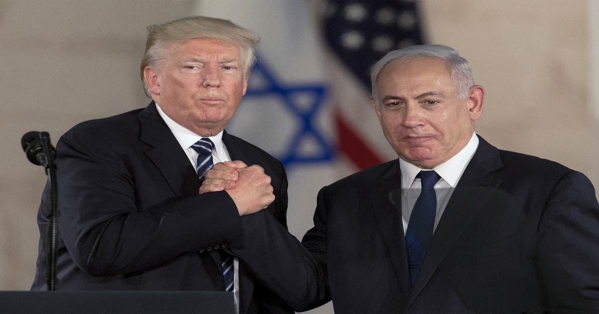 Netanyahu and trump meeting at white hose