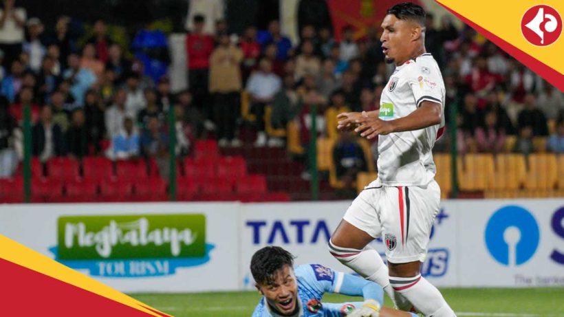 Alaaeddine Ajaraie brace sends NorthEast United FC into Durand Cup quarterfinals beat Shillong Lajong FC in North East Derby