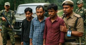 Bangladeshi Gang with Fake Police ID Arrested in Meghalaya After Violent Border Robbery Attempt