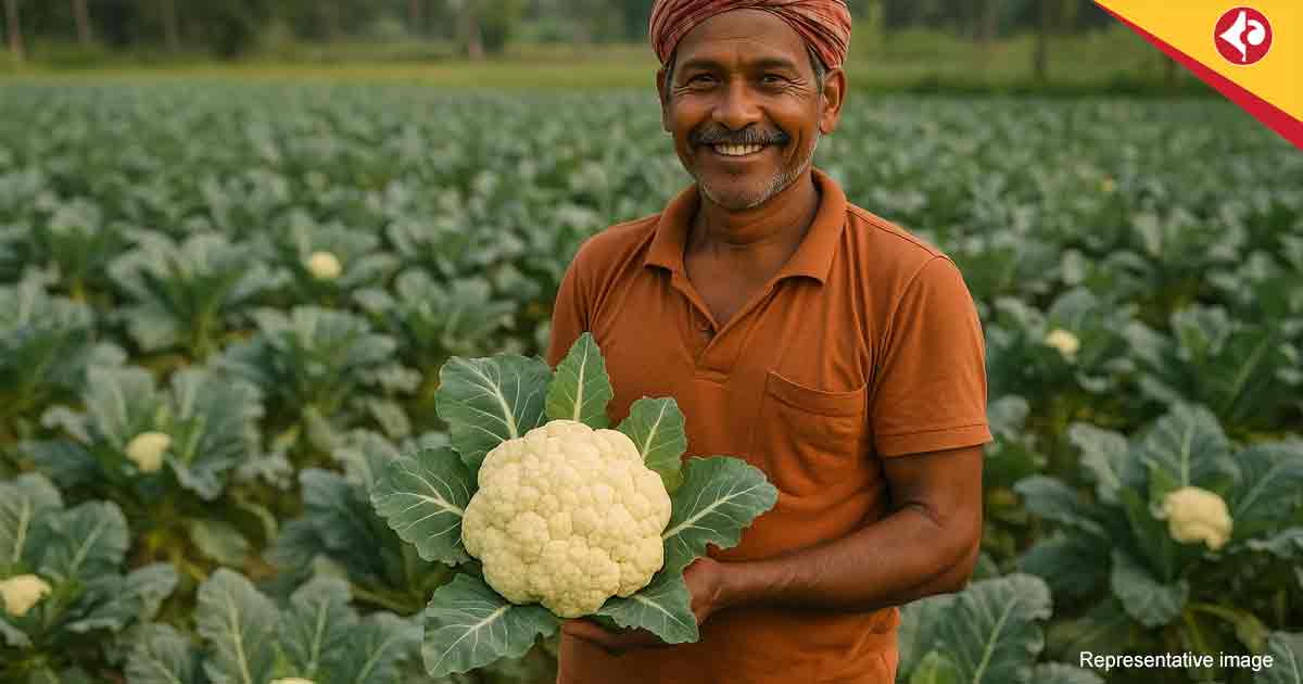 Bengal Farmer’s Cauliflower Farming Success: High Yield Techniques Yield 5 Tons in 60 Days