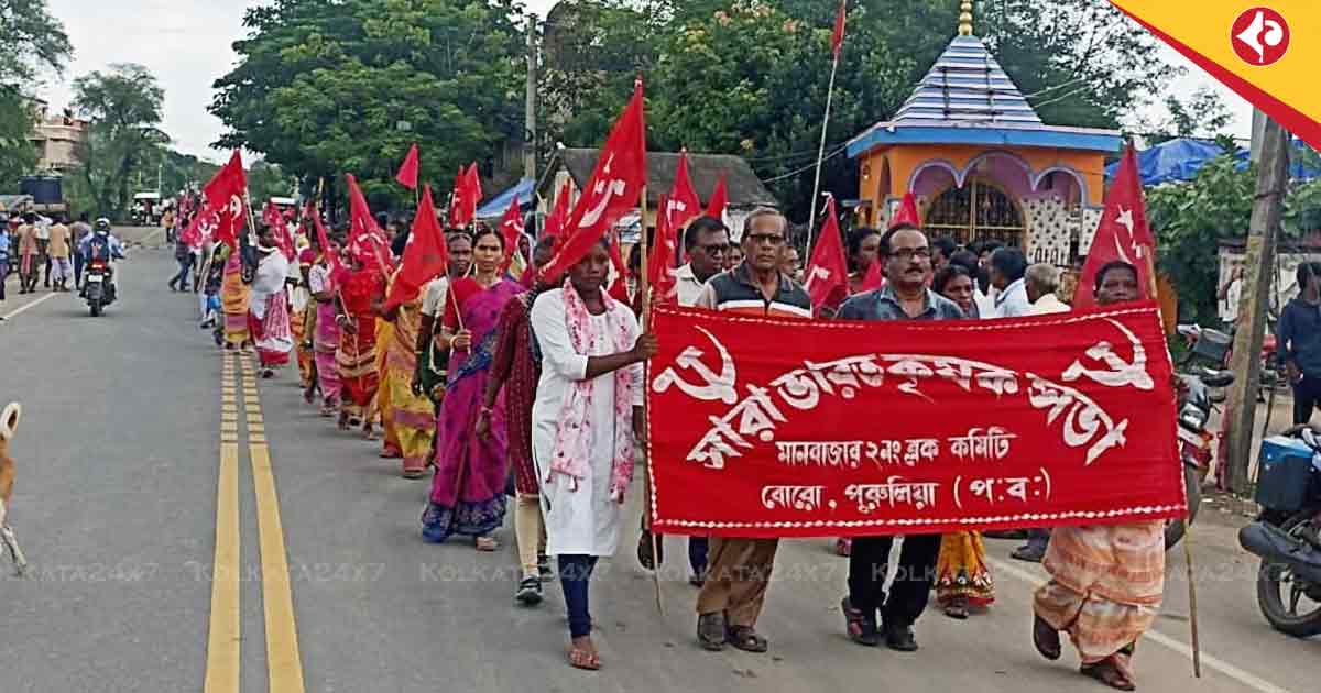 তৃণমূল অন্দরে জল্পনা এত CPIM! গ্রামীণ বর্ধমানে বিরাট বাম মিছিল CPIM gains momentum in Junglemahal as TMC workers join in Purulia’s Manbazar. AIKS conference fuels rural push for 100-day work rights.