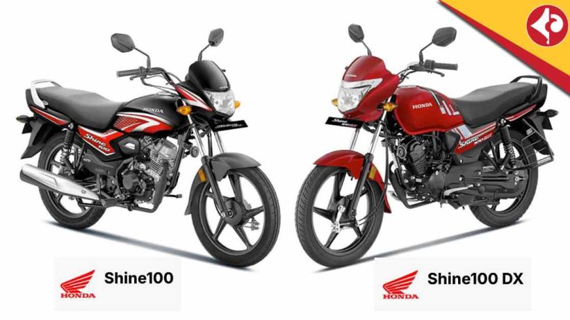 Honda Shine 100 DX vs Honda Shine 100